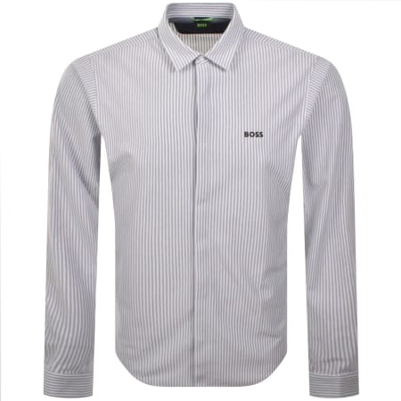 Product image for BOSS Long Sleeved Dymova Shirt Grey