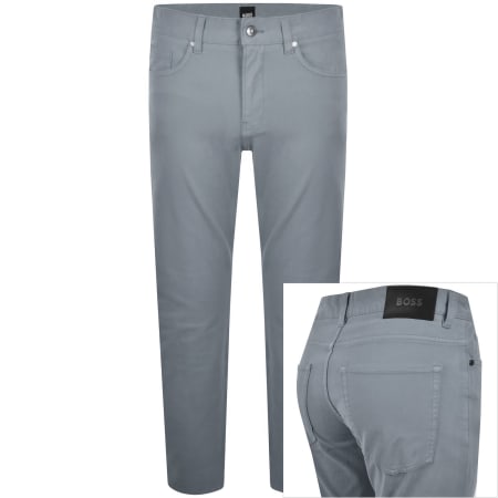 Product image for BOSS H Delaware Slim Fit Trousers Grey