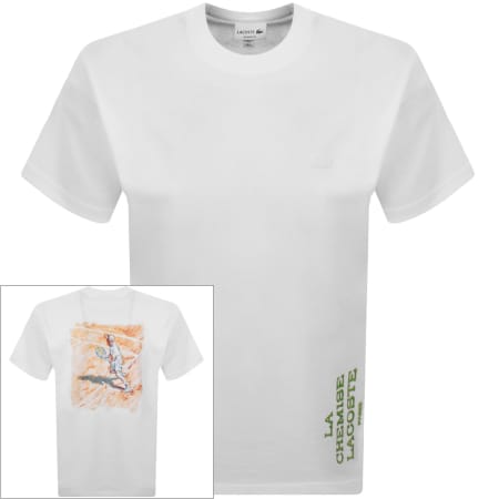 Product image for Lacoste Logo T Shirt White