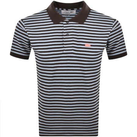 Product image for Lacoste Stripe Polo T Shirt Blue