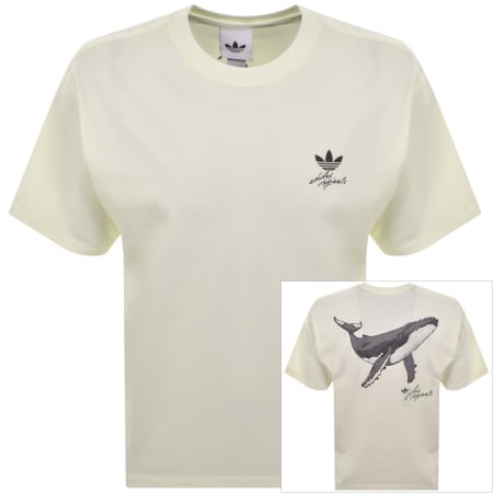 Product image for adidas Originals Whale Graphic T Shirt Off White
