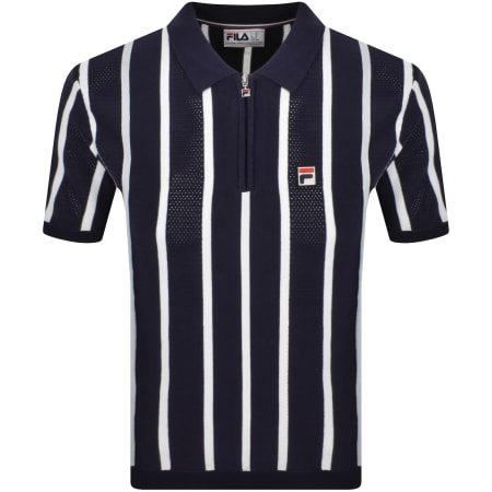 Product image for Fila Giorgio Crochet Polo Shirt Fila Navy