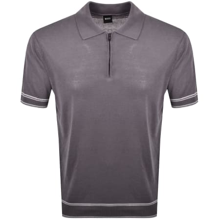 Product image for BOSS Norbertino Knit Polo Purple