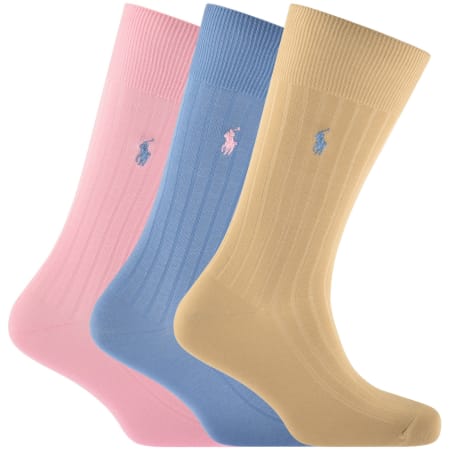Product image for Ralph Lauren 3 Pack Socks Multi
