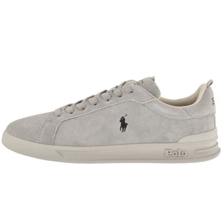 Product image for Ralph Lauren Heritage Court Trainers Grey