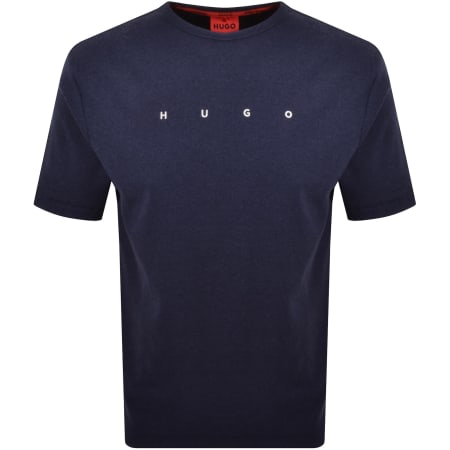 Product image for HUGO Azuri Lounge T Shirt Dark Blue