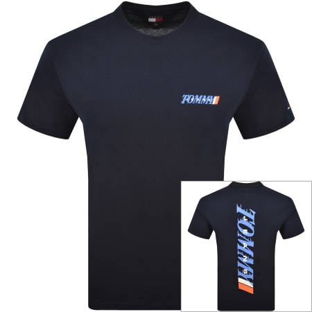 Product image for Tommy Jeans Vintage Back Graphic T Shirt Navy