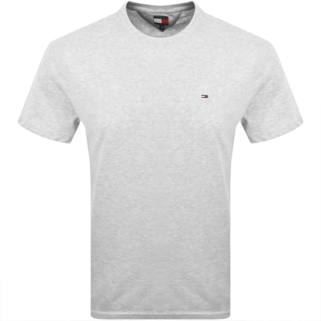 Product image for Tommy Jeans Flag Logo T Shirt Grey