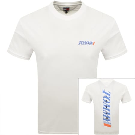 Product image for Tommy Jeans Vintage Back Graphic T Shirt White