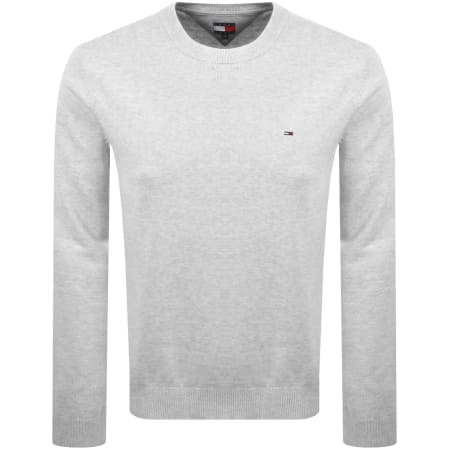 Product image for Tommy Jeans Slim Fit Jumper Grey
