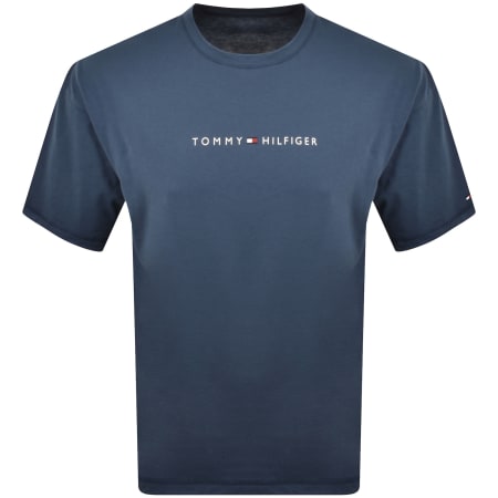 Product image for Tommy Hilfiger Logo T Shirt Blue