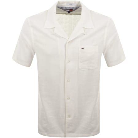 Product image for Tommy Jeans Linen Blend Shirt White