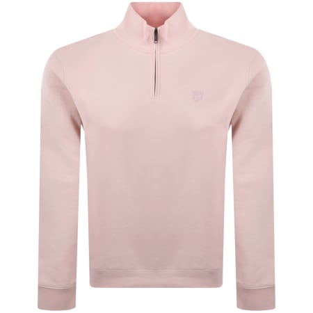 Product image for Lyle And Scott Quarter Zip Sweatshirt Pink