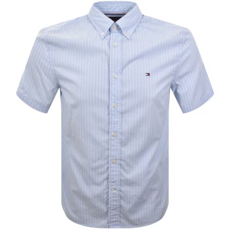Product image for Tommy Hilfiger Flex Poplin Regular Fit Shirt Blue