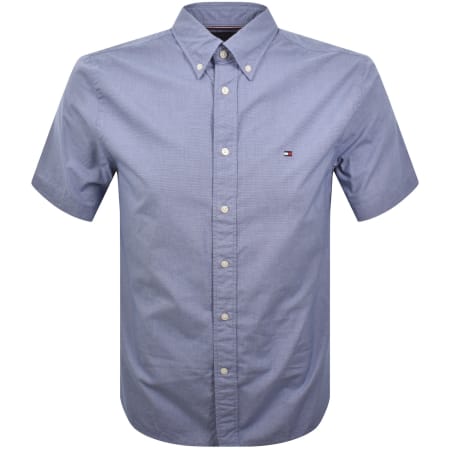 Product image for Tommy Hilfiger Flex Poplin Regular Fit Shirt Blue