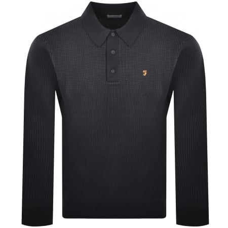 Product image for Farah Gateacre Knit Polo True Navy