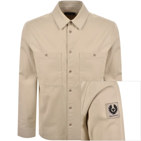 Product image for Belstaff Outpost Long Sleeved Shirt Beige