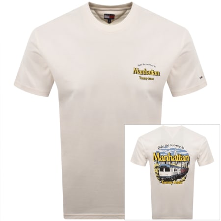 Product image for Tommy Jeans NYC Novelty T Shirt Off White