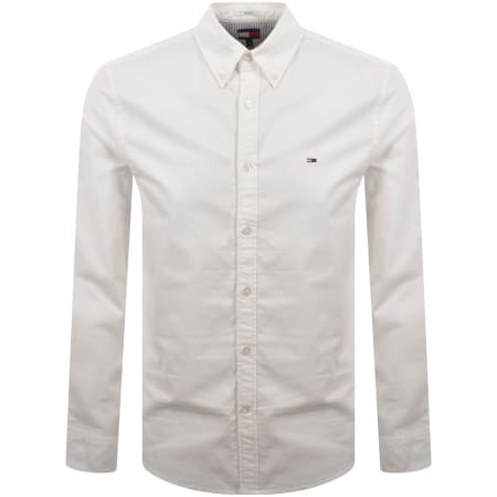 Product image for Tommy Jeans Regular Fit Oxford Shirt White