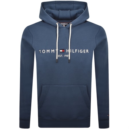 Product image for Tommy Hilfiger Logo Hoodie Aegean Sea Blue