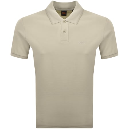 Product image for BOSS Phoenix Polo T Shirt Light Beige