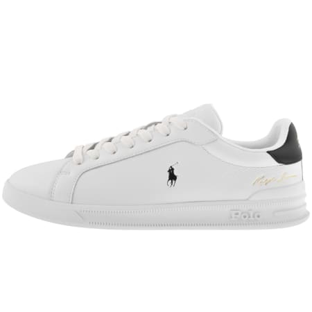 Product image for Ralph Lauren Heritage Court Trainers White