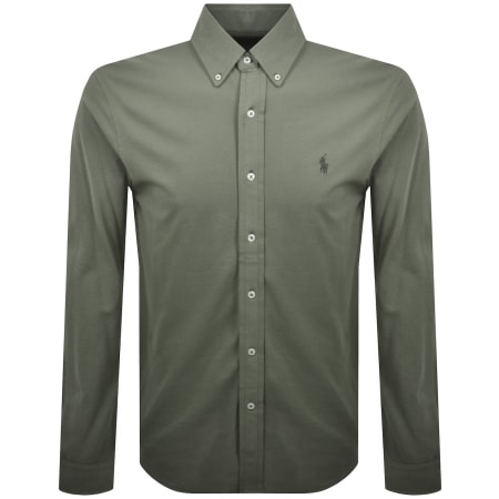 Product image for Ralph Lauren Featherweight Mesh Shirt Green