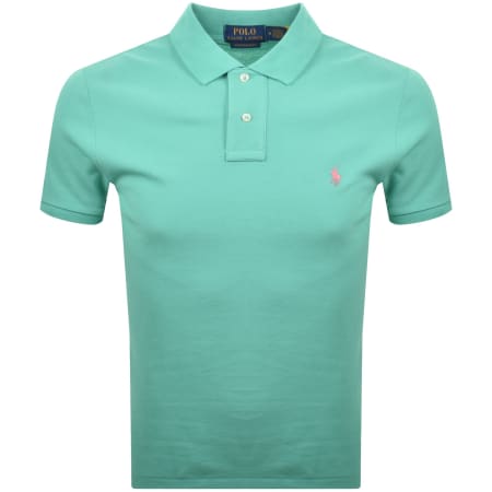 Product image for Ralph Lauren Custom Slim Fit Polo T Shirt Green