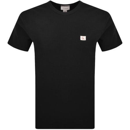 Product image for Calvin Klein Jeans Waffle T Shirt Black