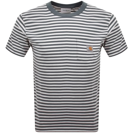 Product image for Carhartt WIP Ezra Pocket T Shirt Blue
