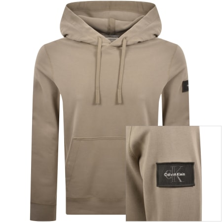 Product image for Calvin Klein Jeans Badge Hoodie Brown