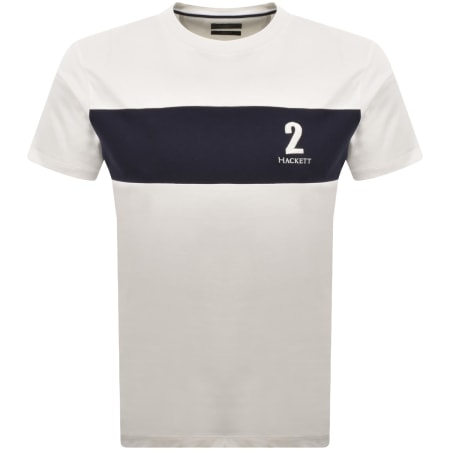 Product image for Hackett Heritage Panel T Shirt White