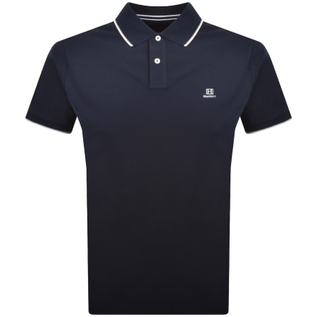 Product image for Hackett Heritage Tipped Polo T Shirt Navy