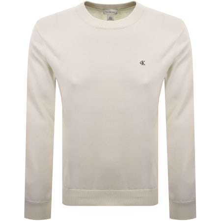 Product image for Calvin Klein Jeans Crew Neck Jumper Cream