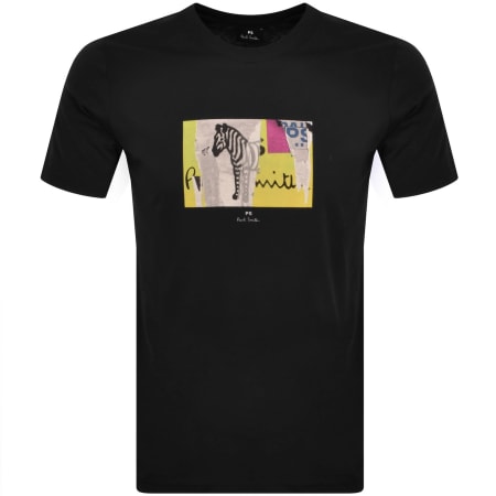 Product image for Paul Smith Zebra Graphic T Shirt Black