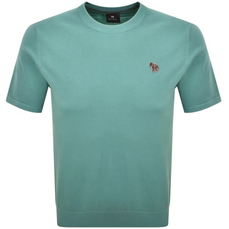 Product image for Paul Smith Short Sleeve Knit Jumper Blue