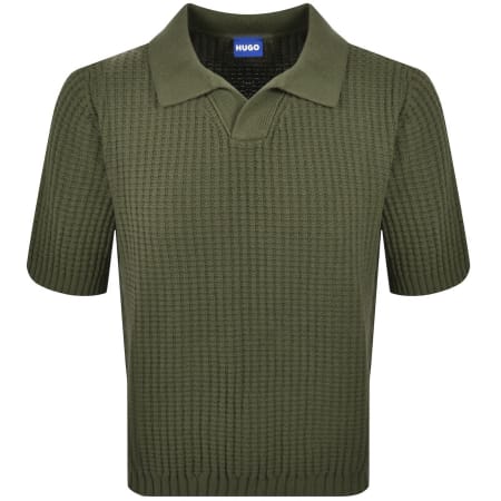 Product image for HUGO Blue Spero Knit Polo Green