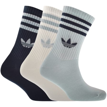 Product image for adidas 3 Pack Stripes Crew Socks