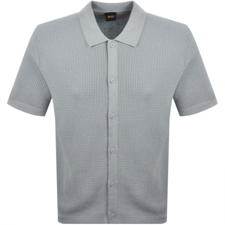 Product image for BOSS Akepalo Knit Polo Shirt Blue