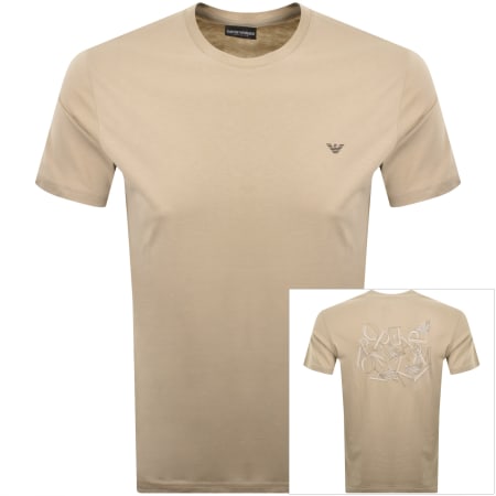 Product image for Emporio Armani Logo T Shirt Beige