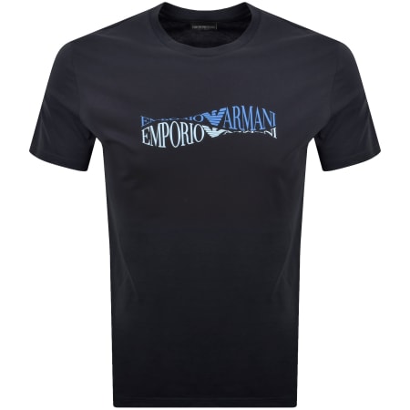 Product image for Emporio Armani Logo T Shirt Navy