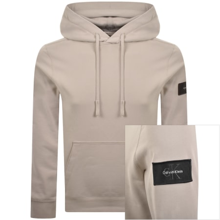Product image for Calvin Klein Jeans Badge Hoodie Grey