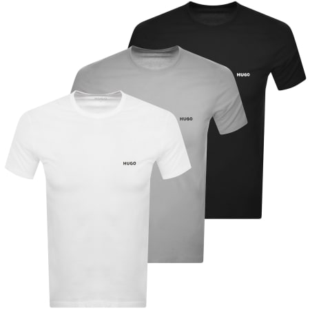Product image for HUGO 3 Pack Crew Neck T Shirts