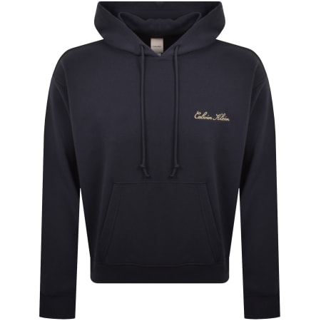 Product image for Calvin Klein Script Hoodie Navy