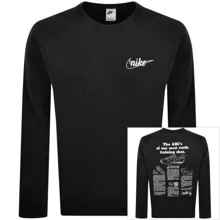 Product image for Nike Crew Neck Club Sweatshirt Black