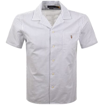 Product image for Ralph Lauren Short Sleeve Stripe Shirt White
