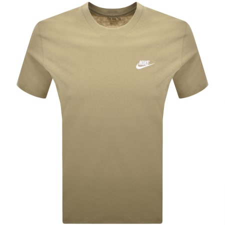Product image for Nike Crew Neck Club T Shirt Beige