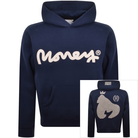 Product image for Money Sig Puff Hoodie Navy