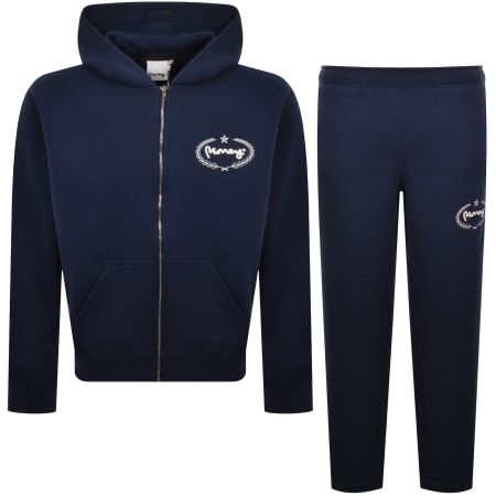 Product image for Money Laurel Sig Ape Zip Hooded Tracksuit Navy