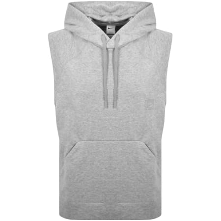 Product image for Nike Training Dri FIT Sleeveless Hoodie Grey